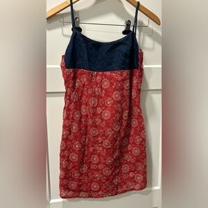 Y2K vintage dress denim & floral Evolution size 3. Summer dress